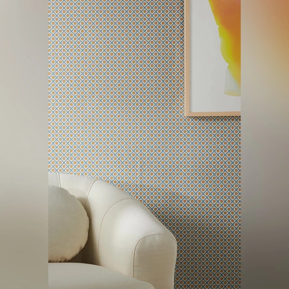 Anthropologie Annika Reed Studios Solstice Sun Solar Wallpaper NWT